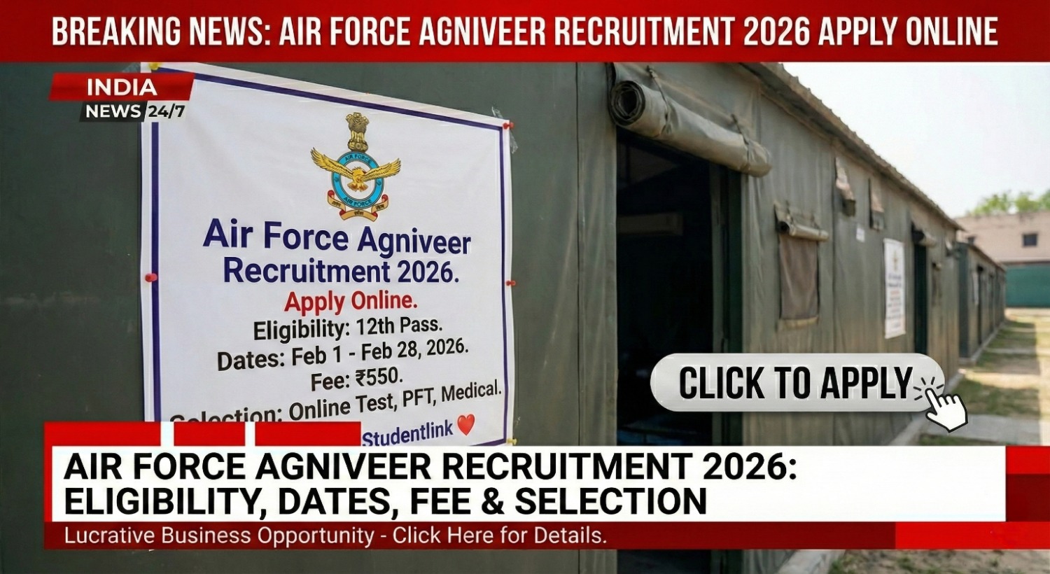 Air Force Agniveer Recruitment 2026 Air Force Agniveer Recruitment 2026 Apply Online Notification