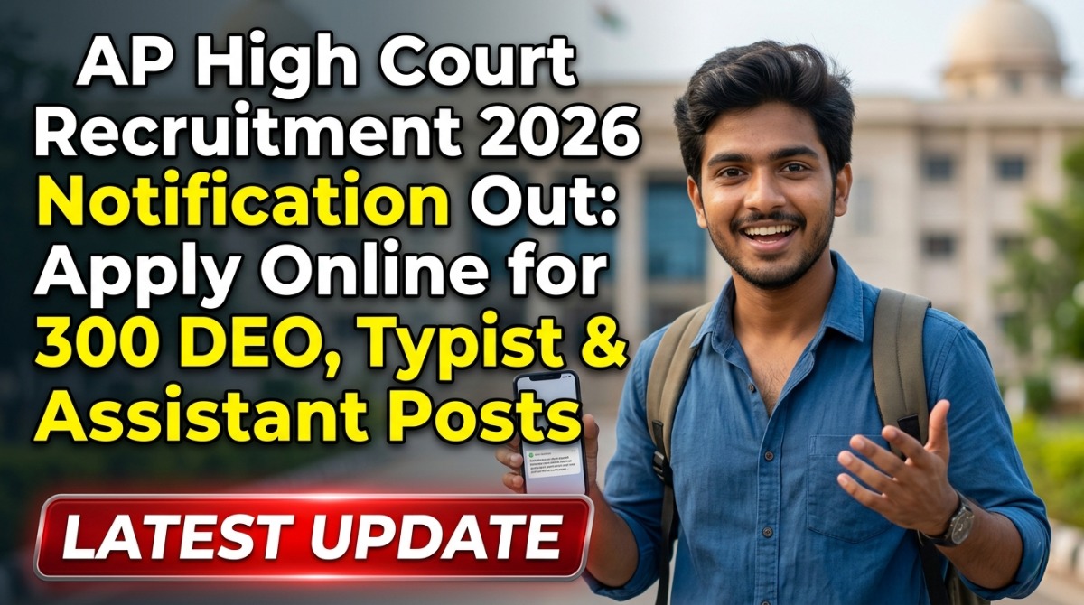 AP High Court Recruitment 2026: Assistant, Typist Apply Online