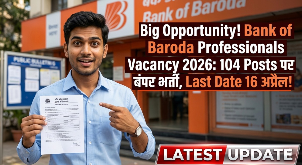 Bank of Baroda Professionals Vacancy 2026 Notification, Apply Online