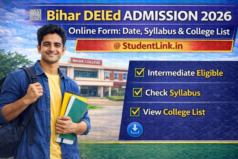 Bihar DElEd Admission 2026 Online Form Notification
