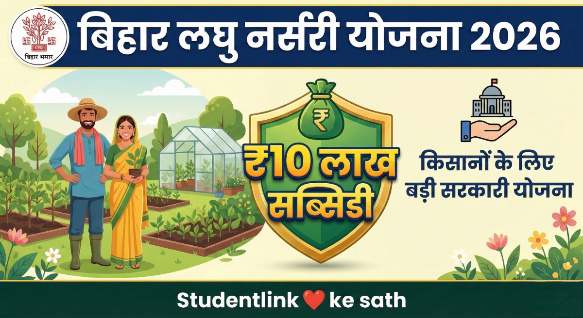 Bihar Small Nursery Scheme 2026 – नर्सरी लगाने पर ₹10 लाख सब्सिडी योजना