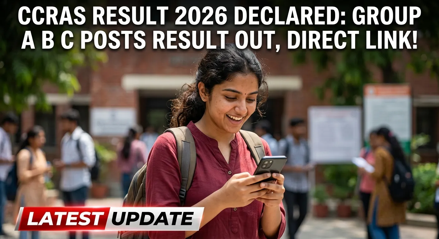 CCRAS Result 2026 Group A B C Posts