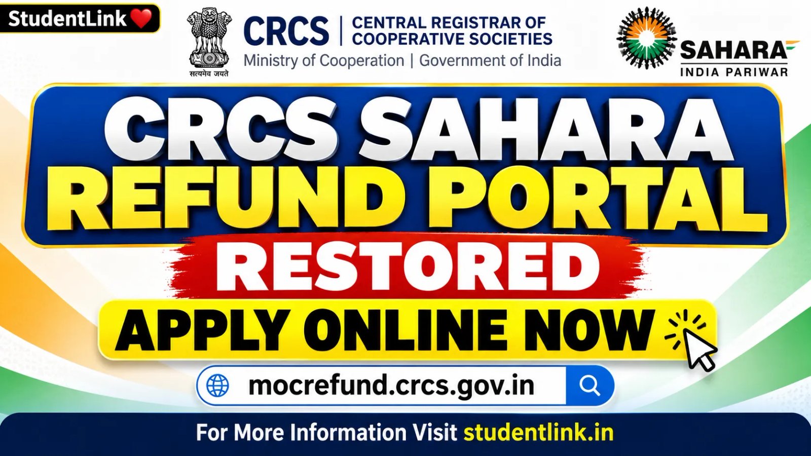 CRCS Sahara Refund Portal Restored