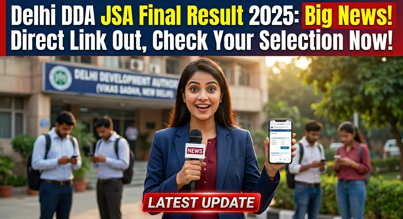 Delhi DDA JSA Final Result 2025