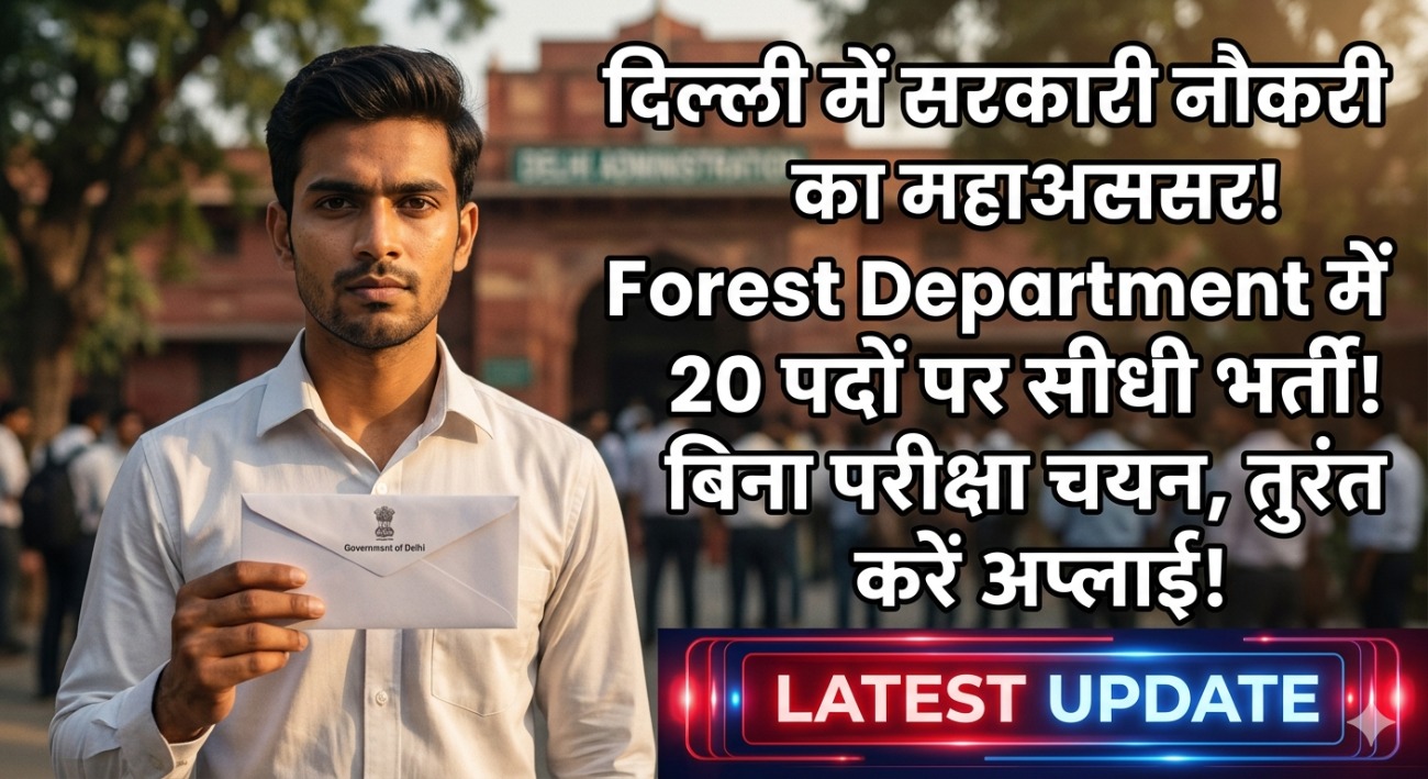 Delhi Forest and Wildlife Department Recruitment 2026