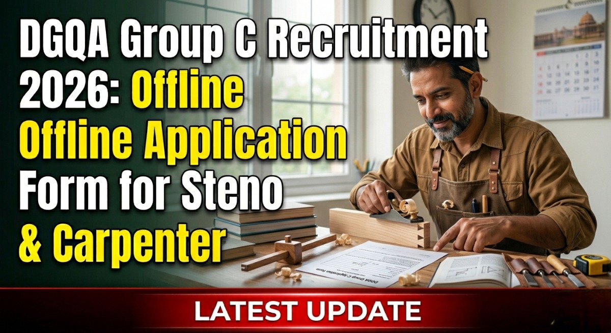 DGQA Group C Recruitment 2026: Apply Offline Form