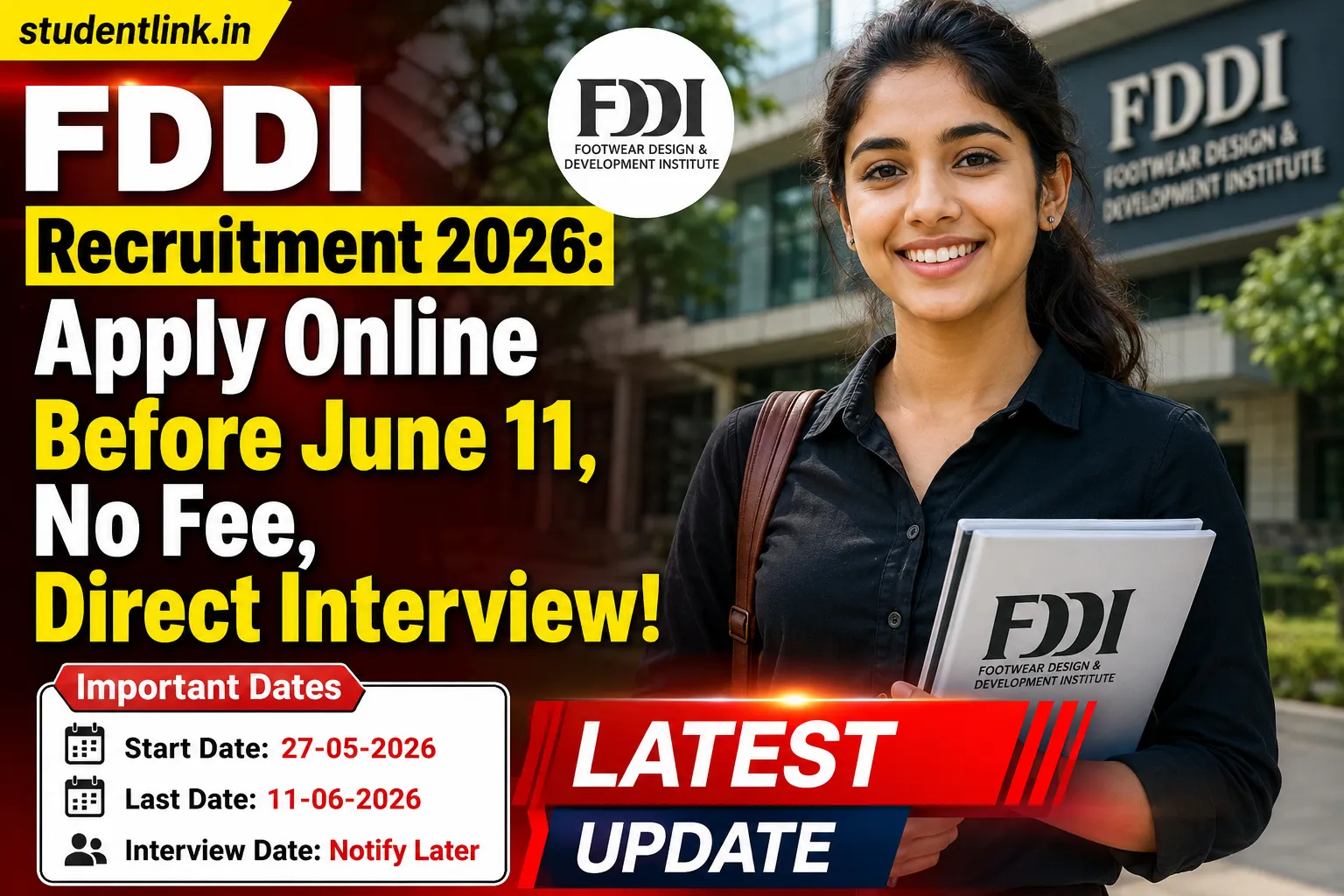 FDDI Recruitment 2026