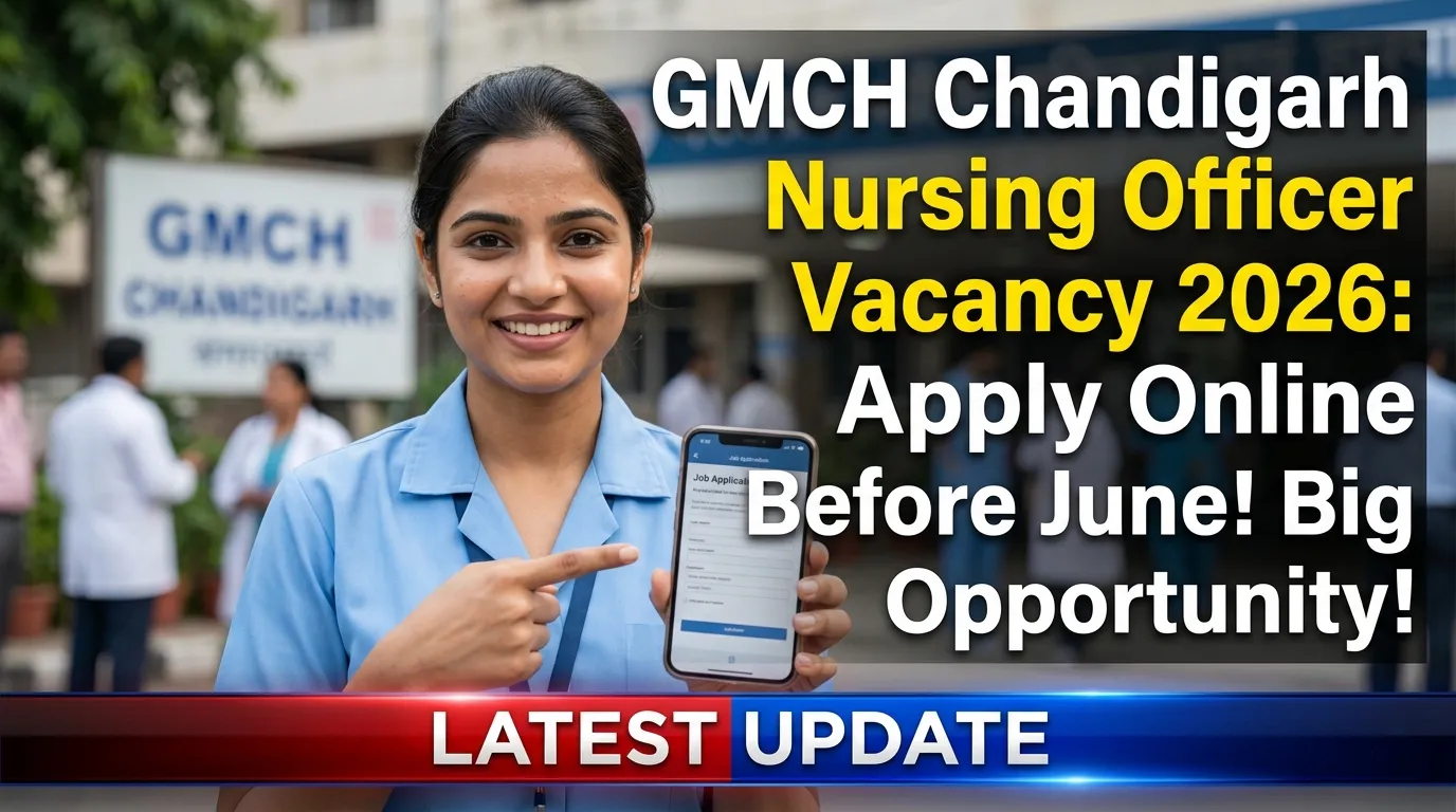 GMCH Chandigarh Nursing Officer Vacancy 2026 Notification