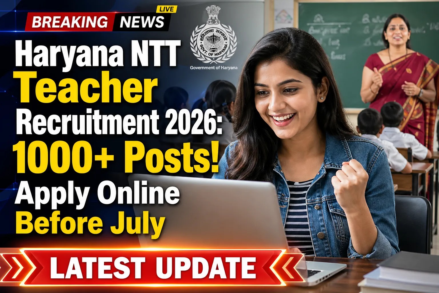 Haryana NTT Teacher Recruitment 2026 Notification