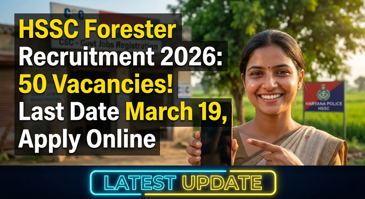 HSSC Forester Recruitment 2026 Apply Online