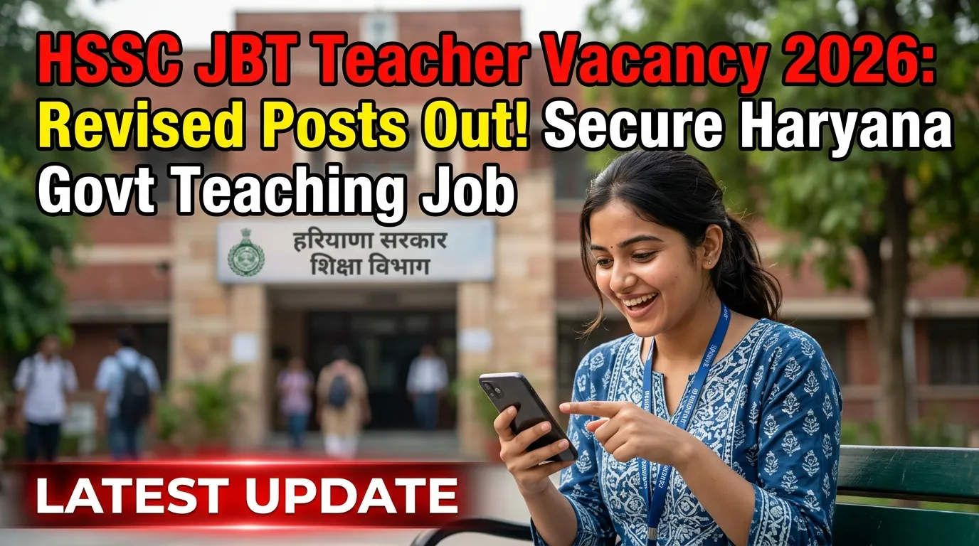 HSSC JBT Teacher Revised Vacancy 2026