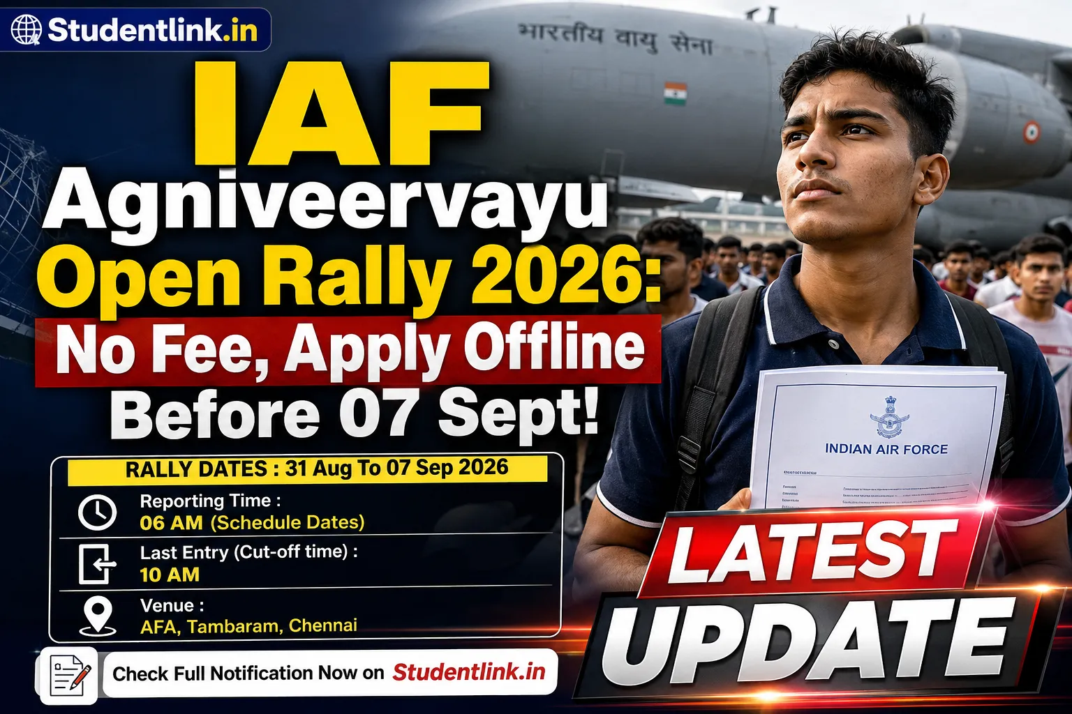 IAF Agniveervayu Open Recruitment Rally 2026
