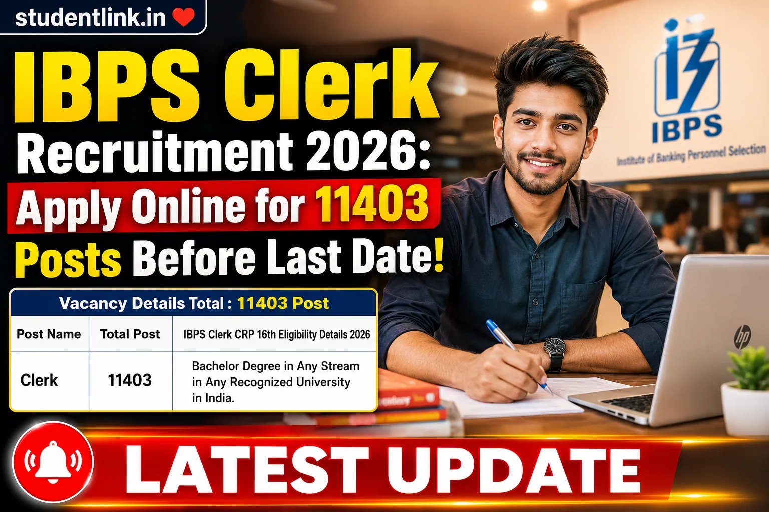 IBPS Clerk Recruitment 2026