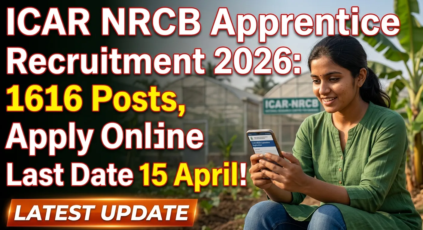 ICAR NRCB Apprentice Recruitment 2026 Online Application