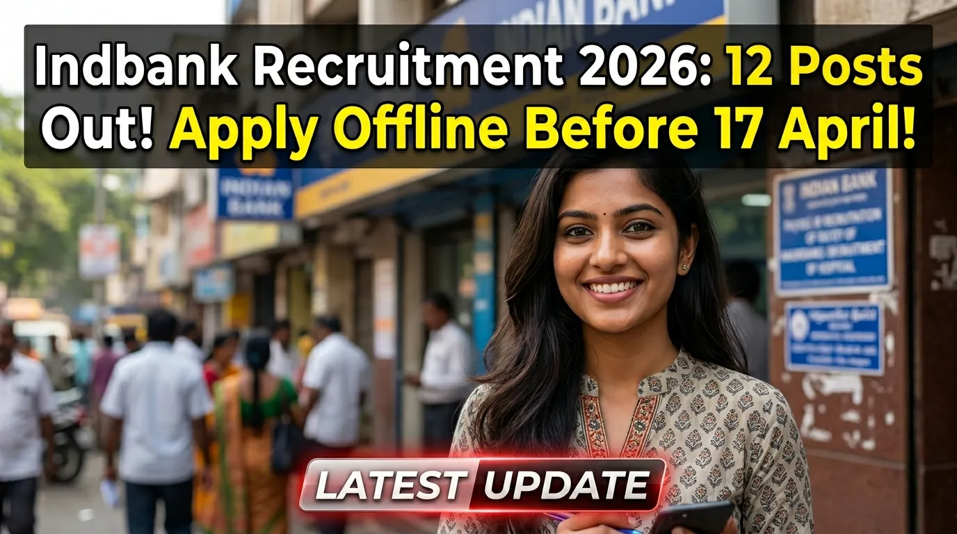 Indbank Recruitment 2026: Relationship Manager & Dealer Vacancy