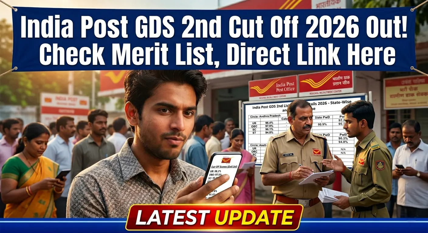 India Post GDS 2nd Cut Off 2026, Merit List