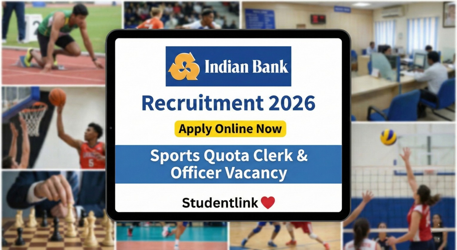 Indian Bank Clerk Vacancy 2026 Apply Online Indian Bank Clerk Vacancy 2026 Apply Online Notification