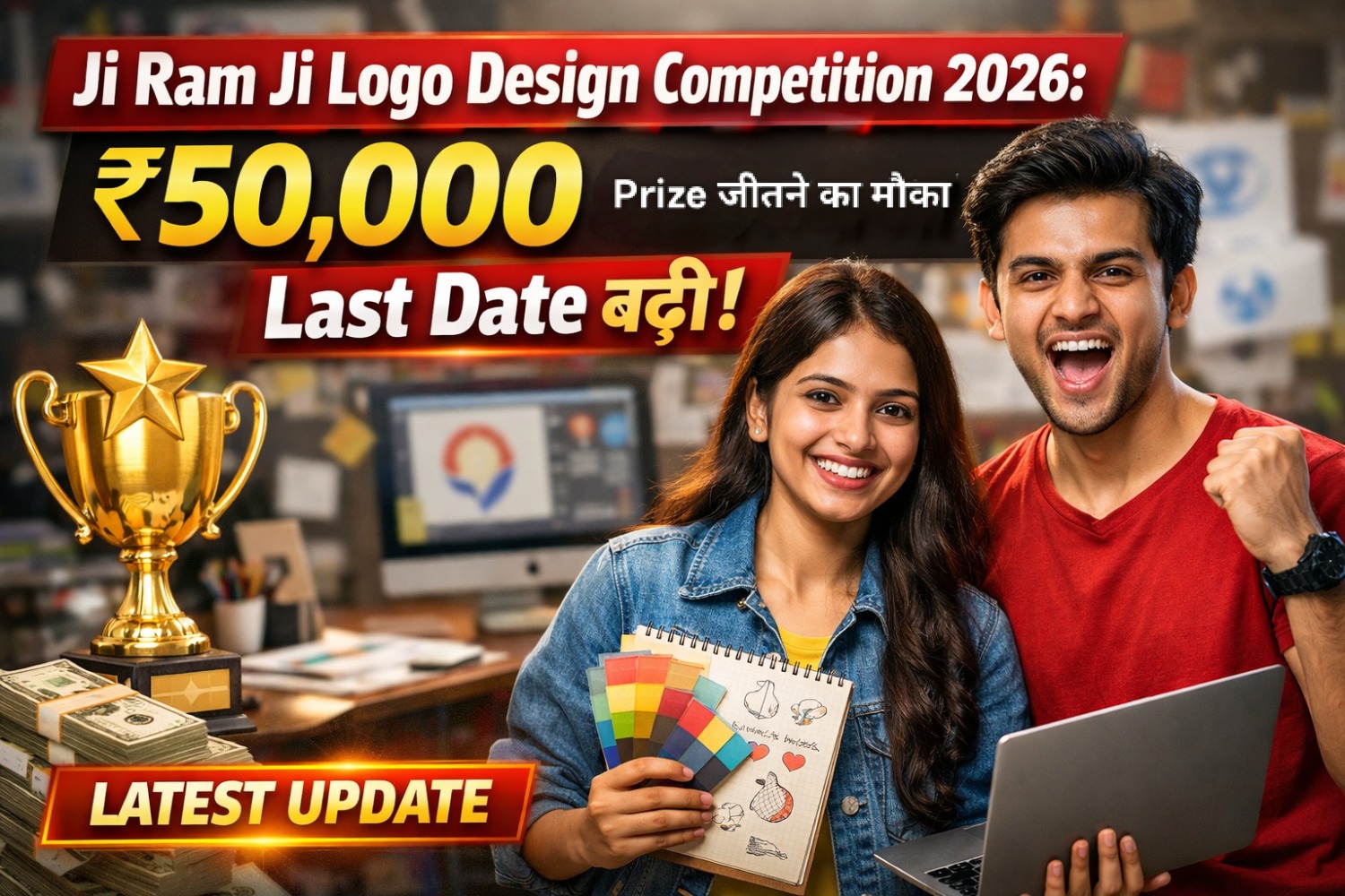 Ji Ram Ji Logo Design Competition 2026: ₹50,000 जीतने का मौका! Last Date बढ़ी!