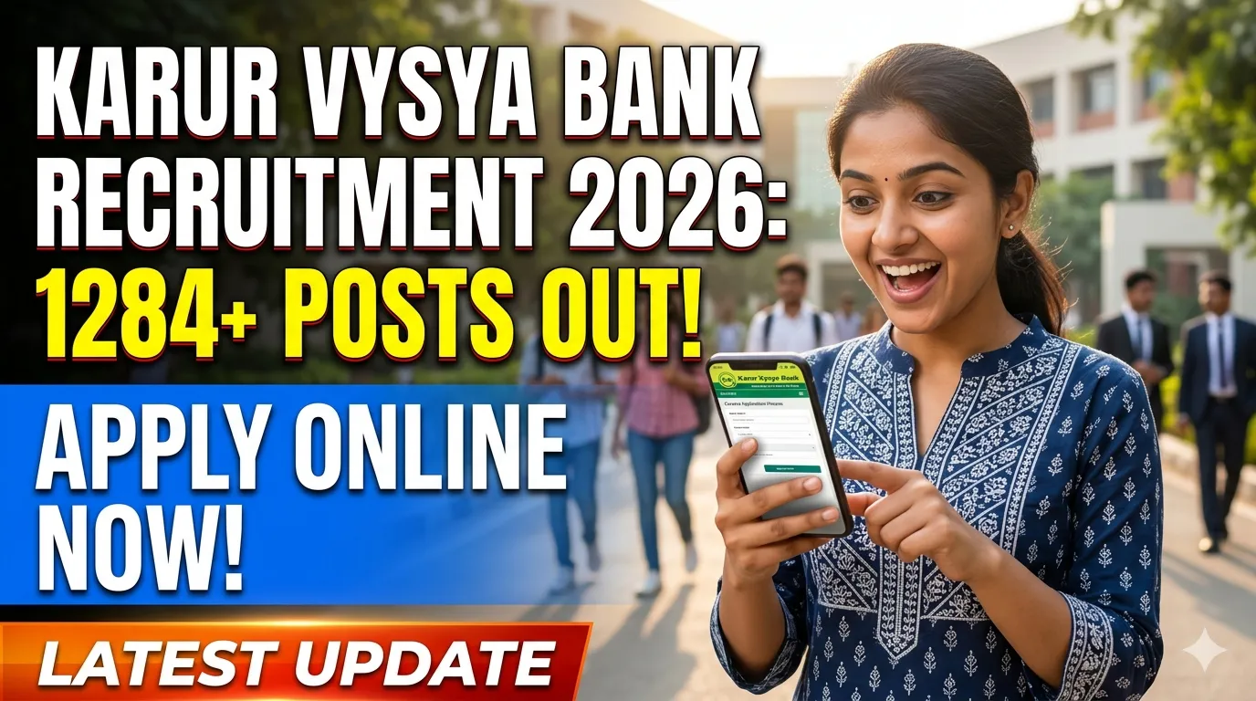 Karur Vysya Bank Recruitment 2026 KVB Bank Vacancy Apply Online