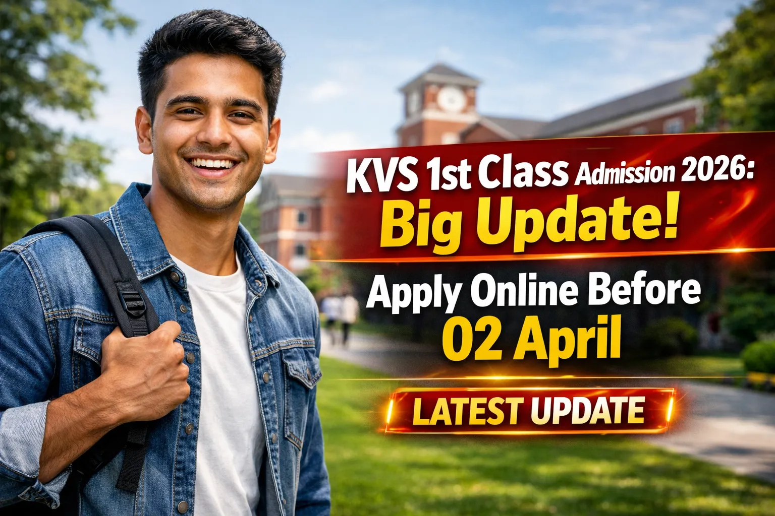 KVS 1st Class Admission Form 2026 Online Apply