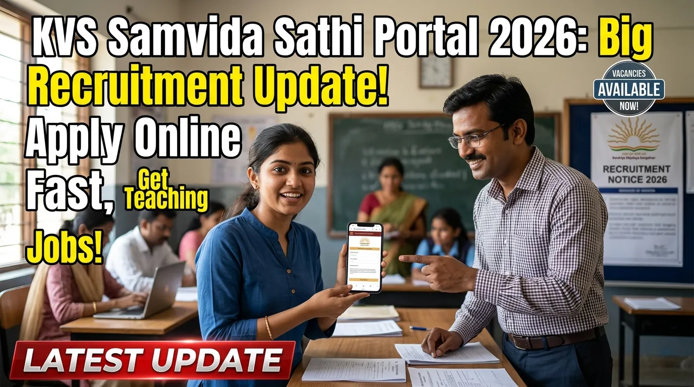 KVS Samvida Sathi Portal 2026 Recruitment