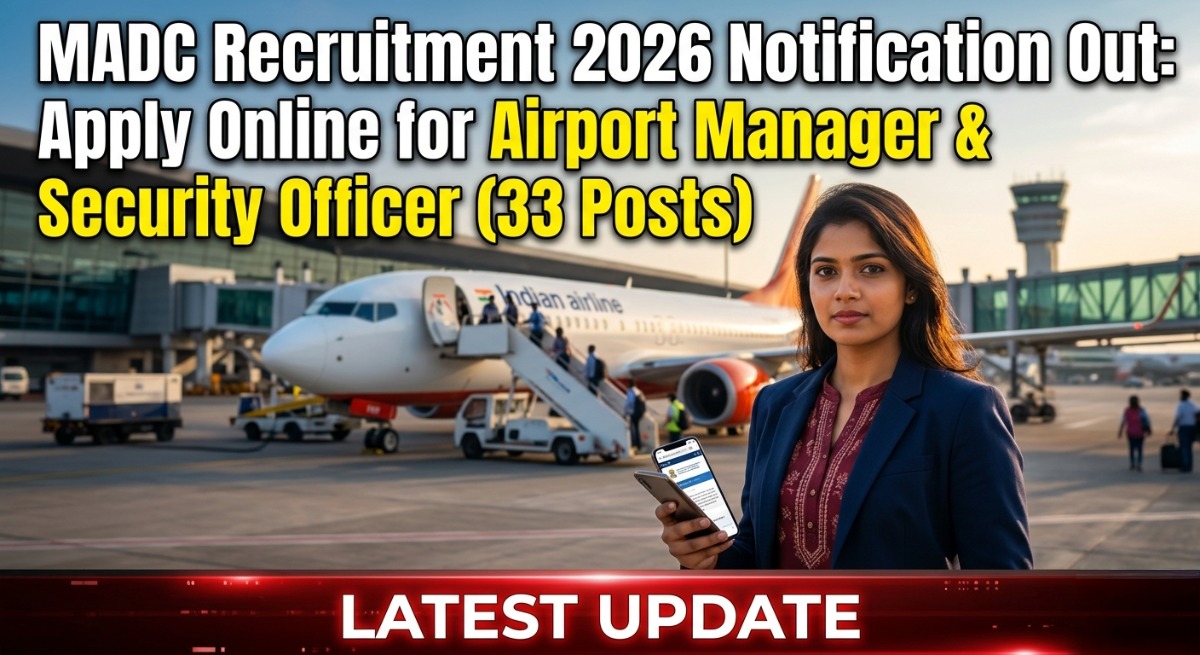 MADC Recruitment 2026: Airport Manager, Security Officer Apply Online