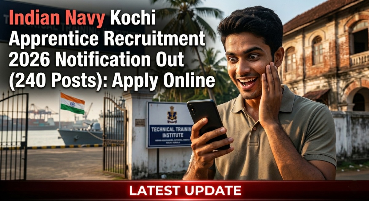 Indian Navy Kochi Apprentice Recruitment 2026 Notification Out (240 Posts): Apply Online