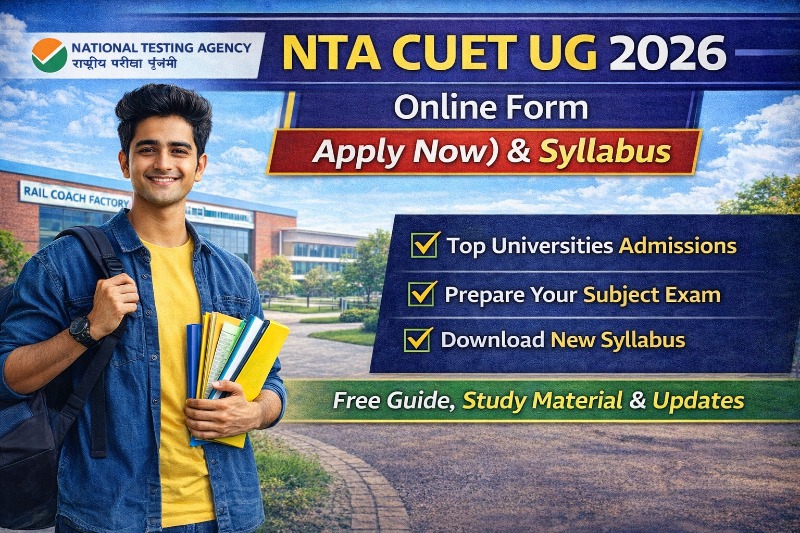 NTA CUET UG 2026 Application Form & Syllabus Download