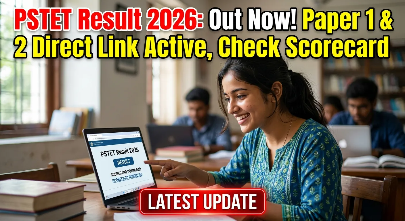 PSTET Result 2026 Paper 1 Paper 2 Out Direct Link