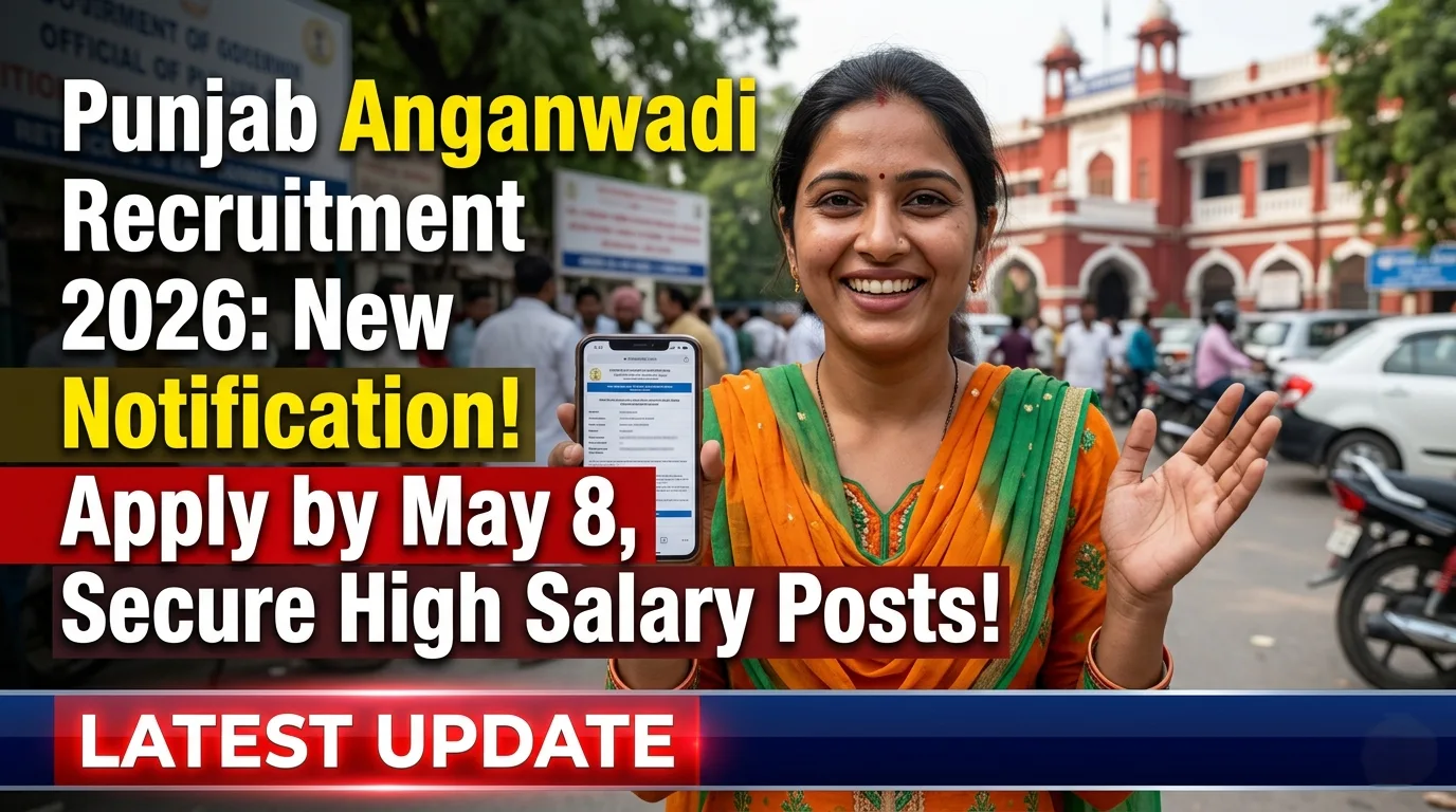 Punjab Anganwadi Recruitment 2026 Notification, Apply Online, Last Date May 8