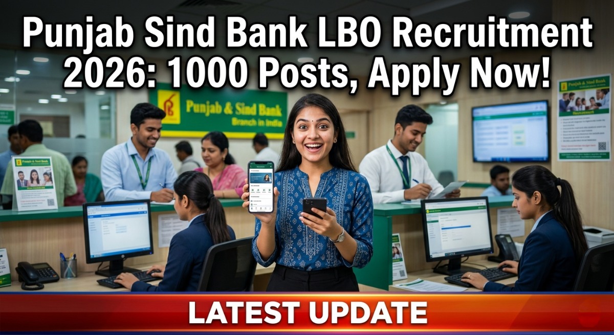Punjab Sind Bank LBO Recruitment 2026 Apply Online 1000 Posts