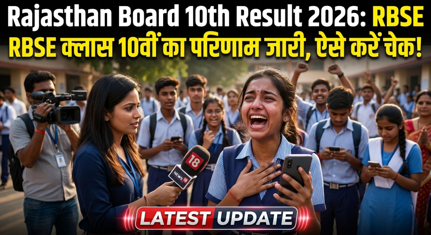 Rajasthan Board 10th Result 2026: RBSE क्लास 10वीं का परिणाम जारी, ऐसे करें चेक!