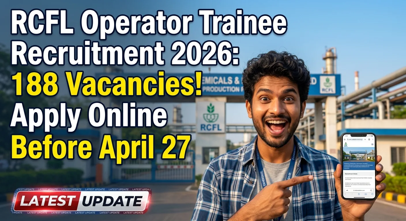RCFL Operator Trainee Recruitment 2026 Apply Online