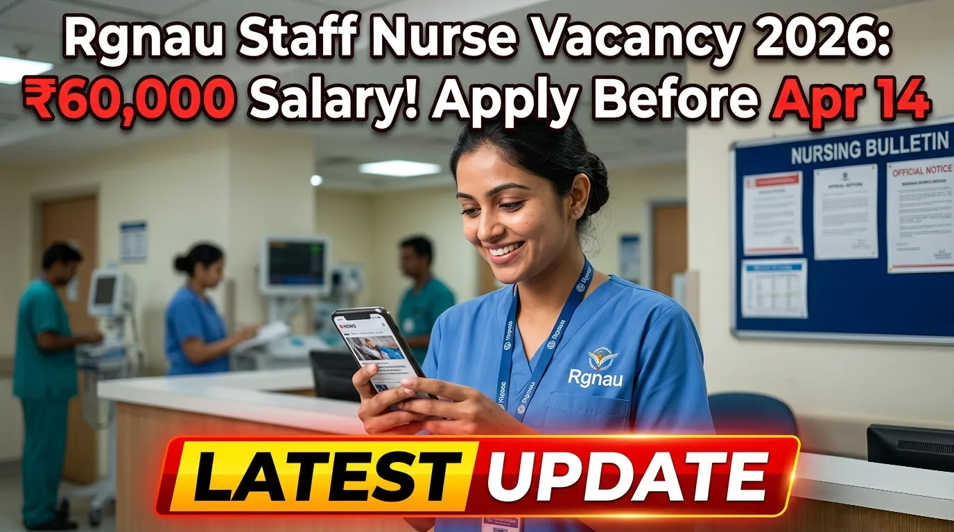 RGNAU Staff Nurse Vacancy 2026