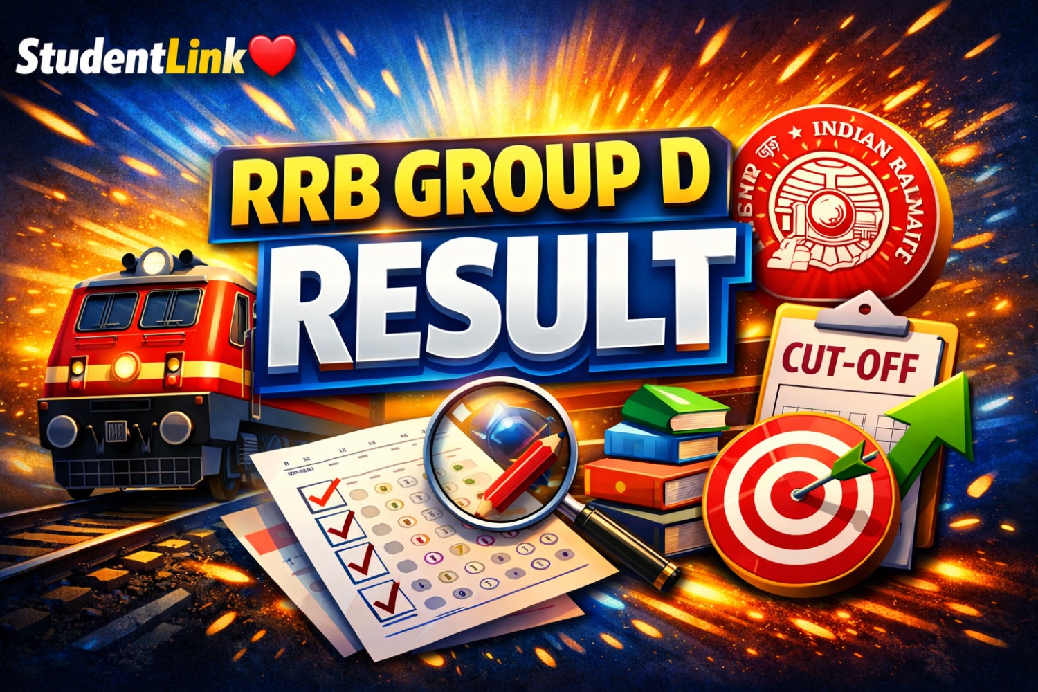 RRB Group D Result 2026: यहाँ देखें अपना परिणाम, कट-ऑफ और आगे की तैयारी! StudentLink पर सबसे पहले!