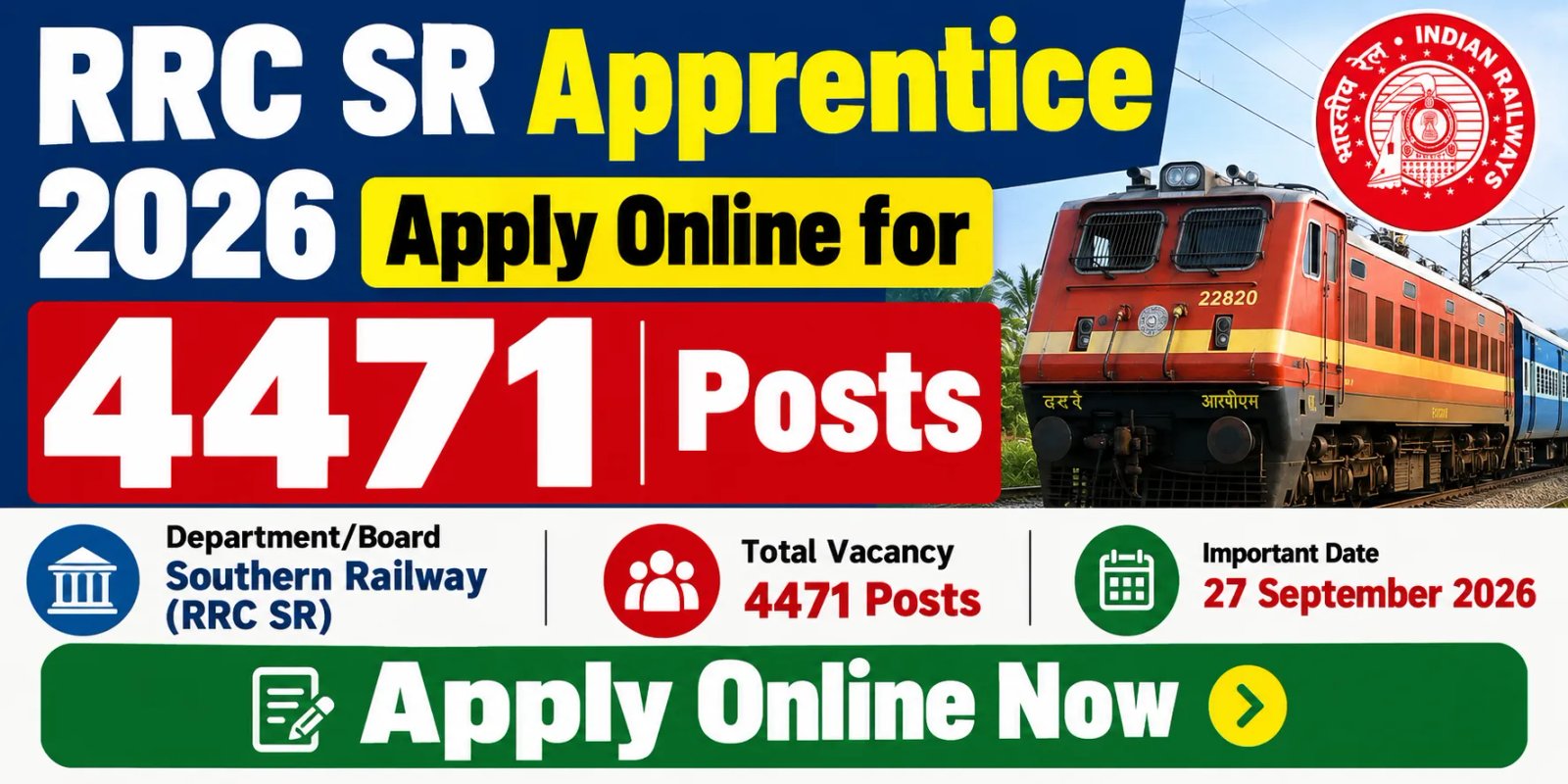 RRC SR Apprentice Recruitment 2026