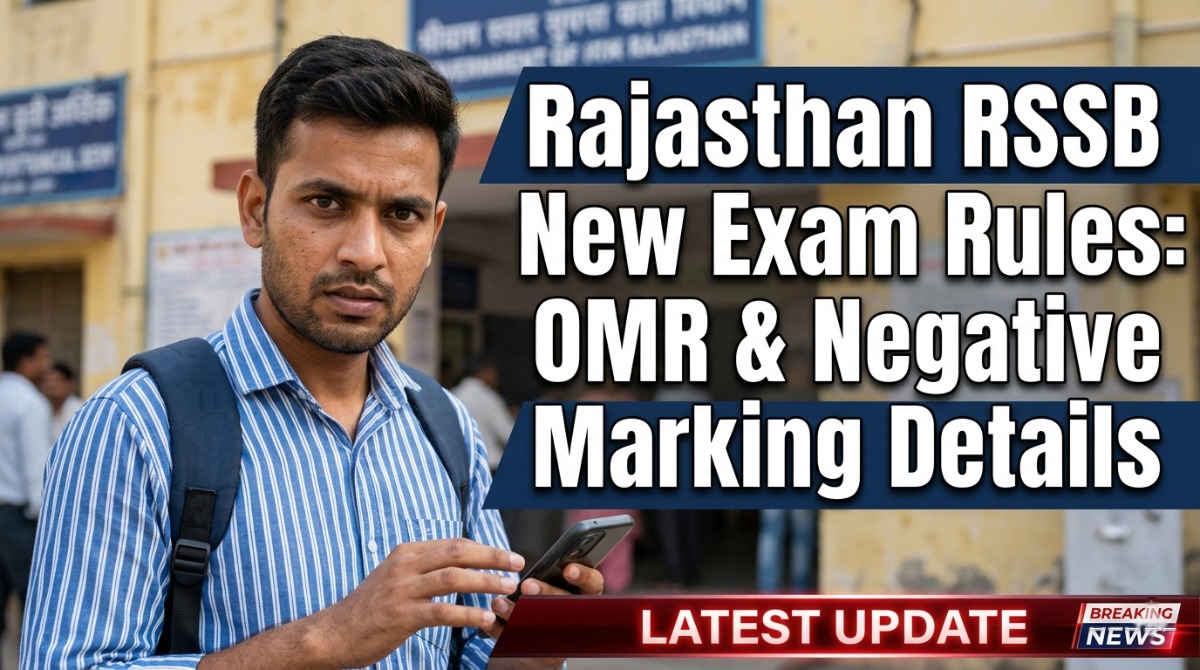 Rajasthan RSSB New Exam Rules 2026: OMR & Negative Marking Details