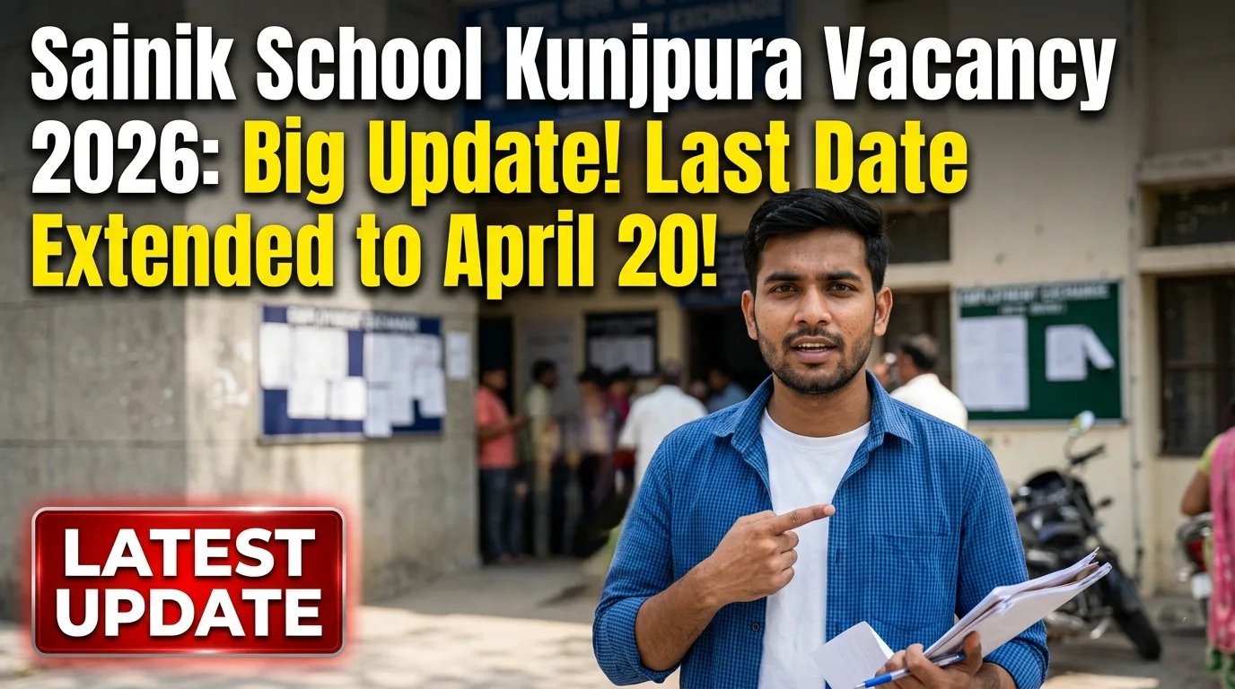 Sainik School Kunjpura Recruitment 2026