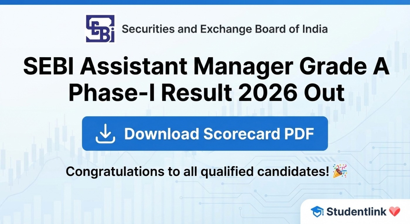 SEBI Assistant Manager Grade A Phase-I Result 2026