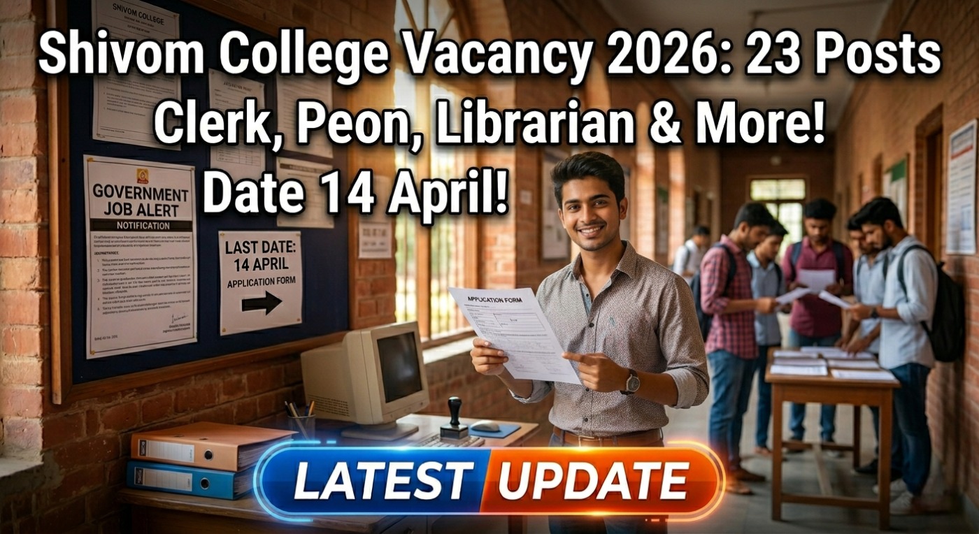 Shivom College Vacancy 2026: 23 Posts Clerk vacancy
