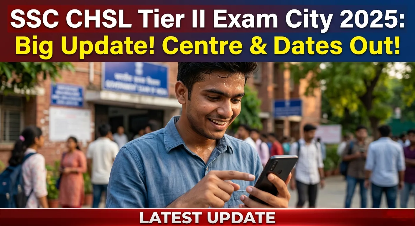 SSC CHSL Tier II Exam City 2025 Check Online