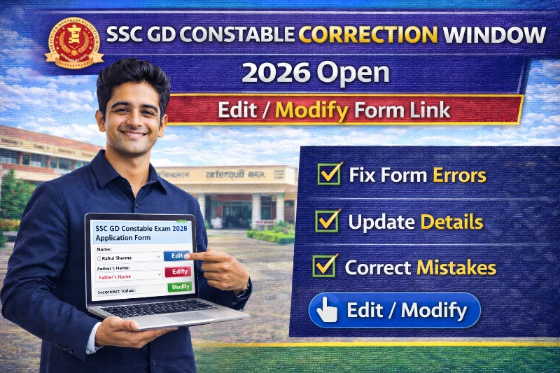 SSC GD Constable Correction Window 2026