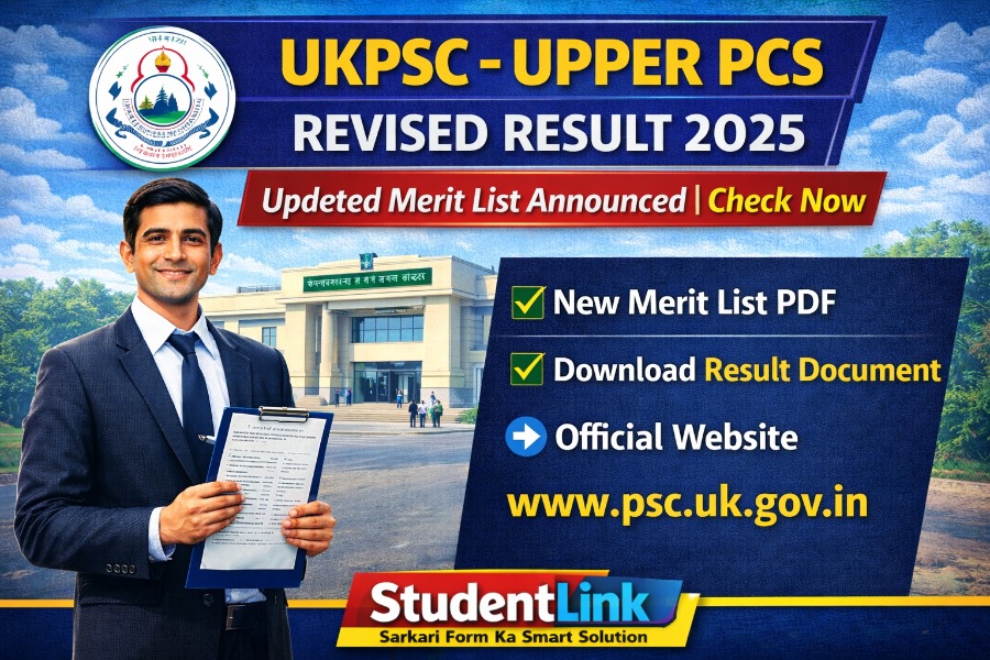 UKPSC Upper PCS Revised Result 2025 Download