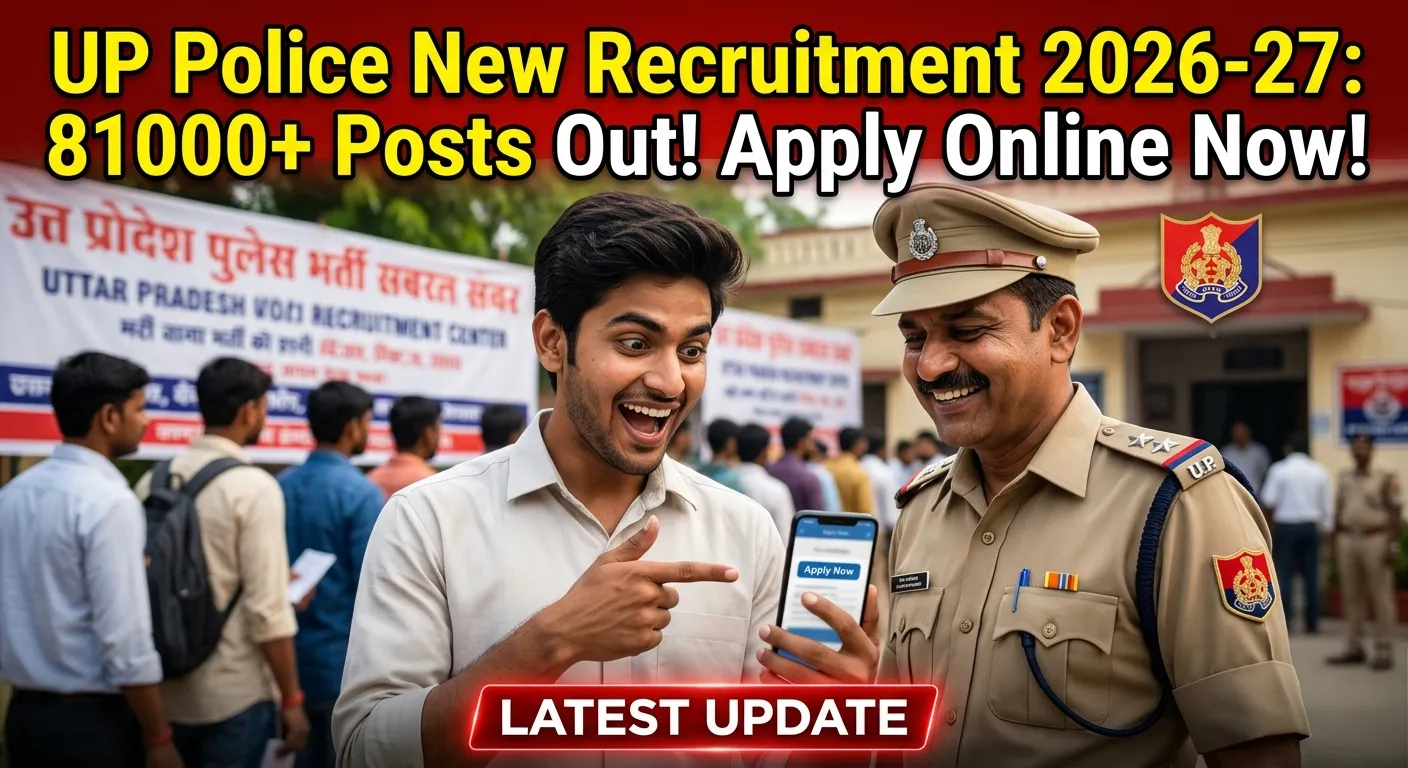 UP Police New Recruitment 2026-27: 81000+ Constable & SI Posts