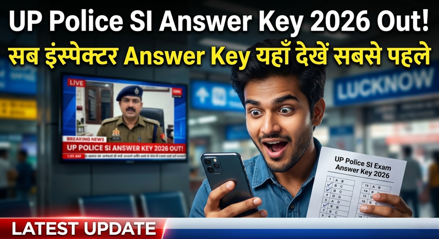 UP Police SI Answer Key 2026 Out! | सब इंस्पेक्टर उत्तर कुंजी यहाँ देखें