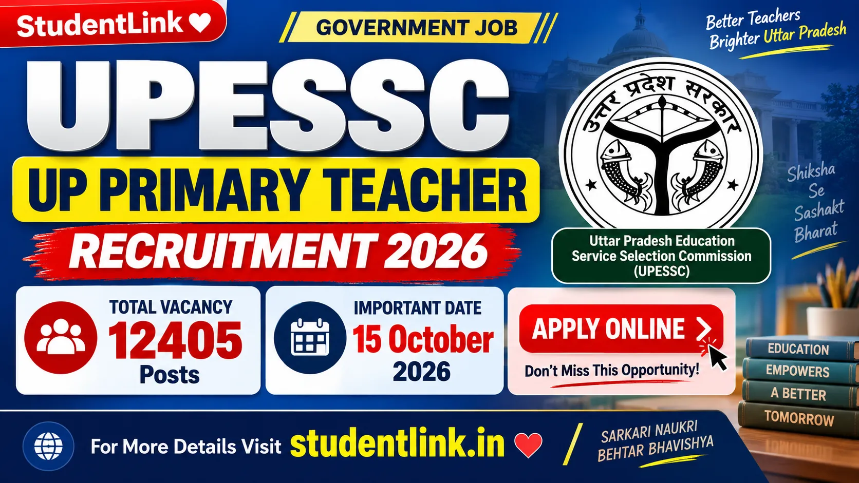 UPESSC UP Primary Teacher Recruitment 2026