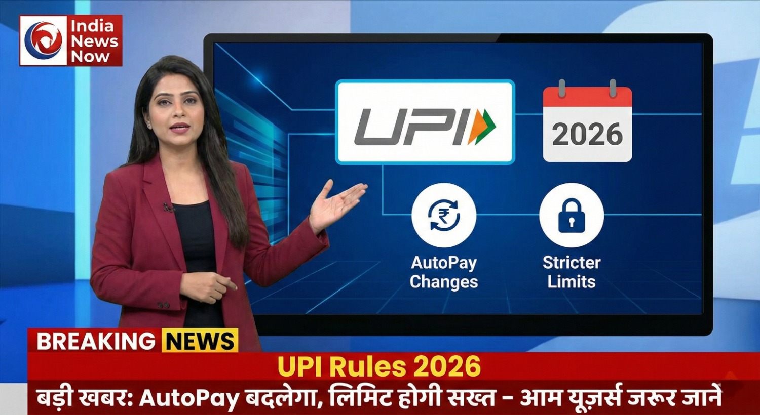 UPI Rules 2026: नए नियम, लिमिट और AutoPay बदलाव UPI Rules 2026 New Update India – AutoPay, Transaction Limit and Security Changes
