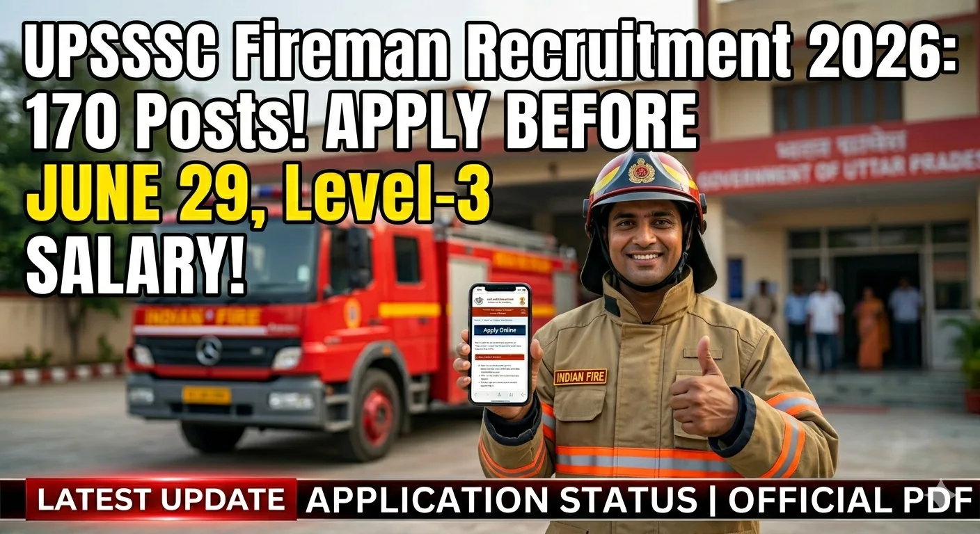 UPSSSC Fireman Recruitment 2026 Apply Online