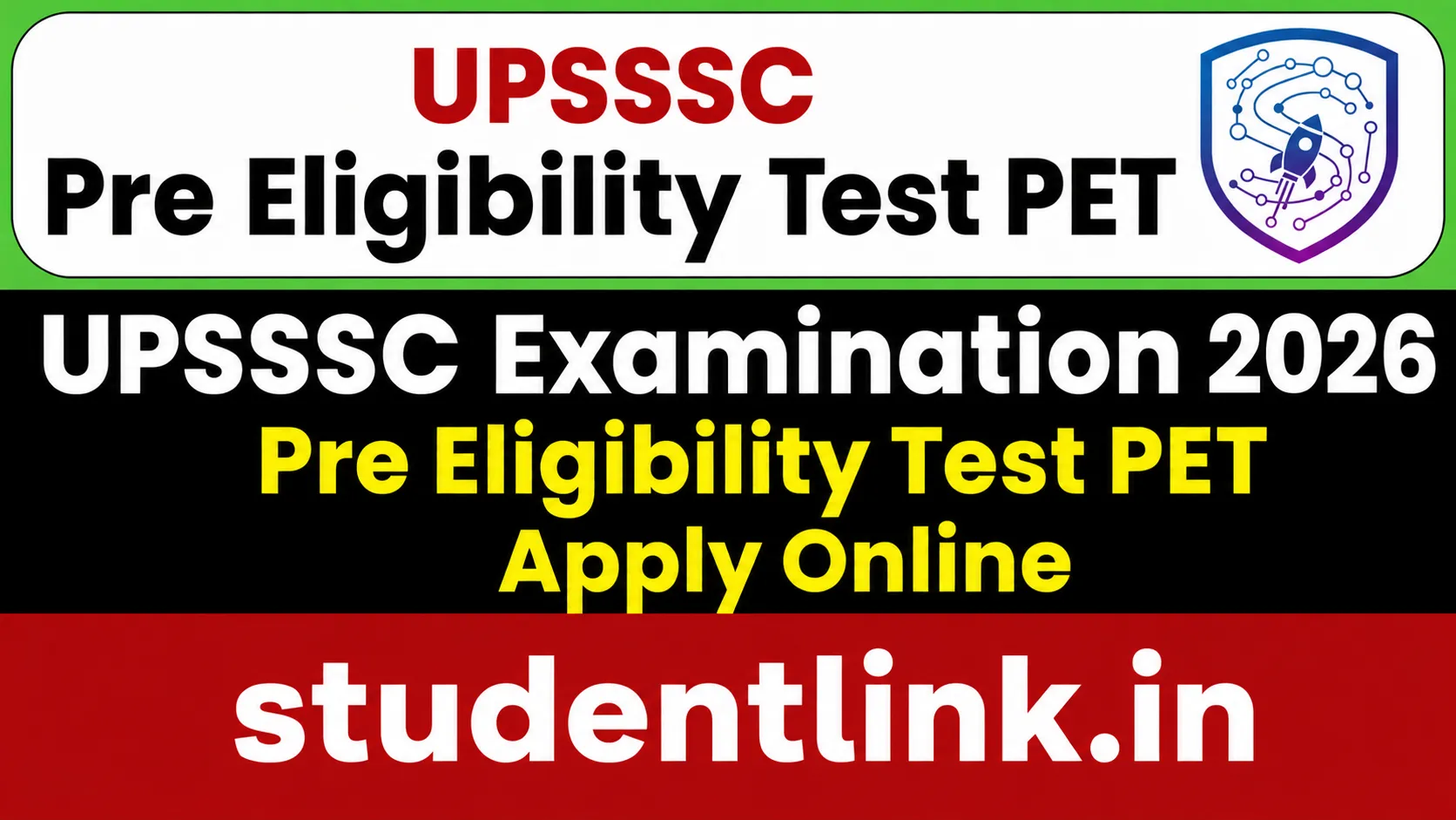 UPSSSC PET 2026 Online Form Apply